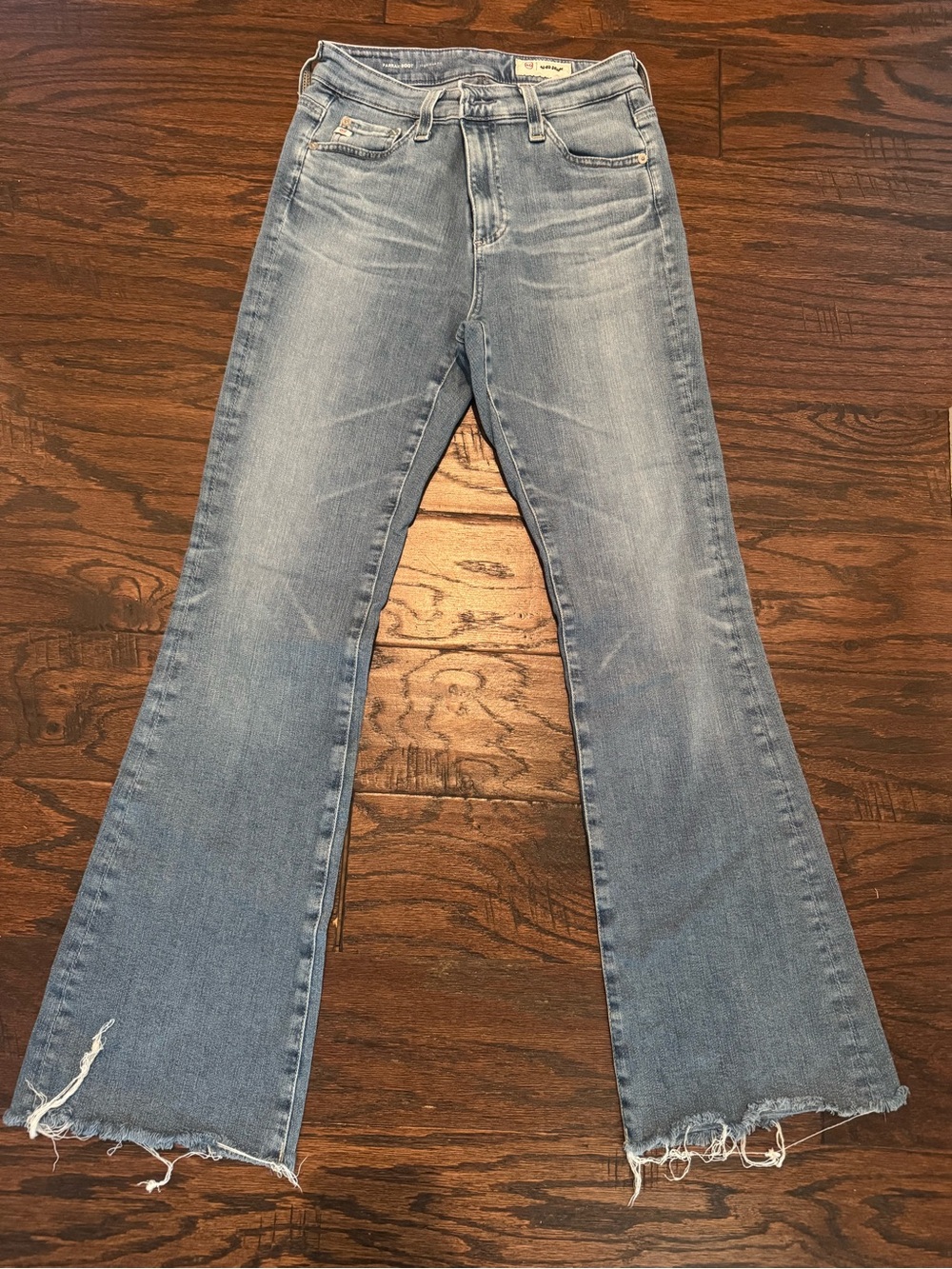 Ag Adriano Goldschmied Light Blue Flare Jeans